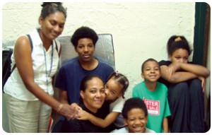 An African-American family