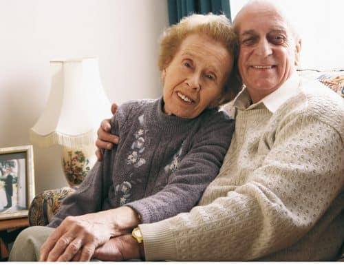 Elderly Couple Smile and Pose Together