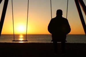 Elderly At Sundown