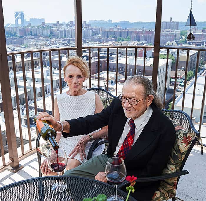 Isabella02 Residents of Isabella House Enjoying Wine Outside
