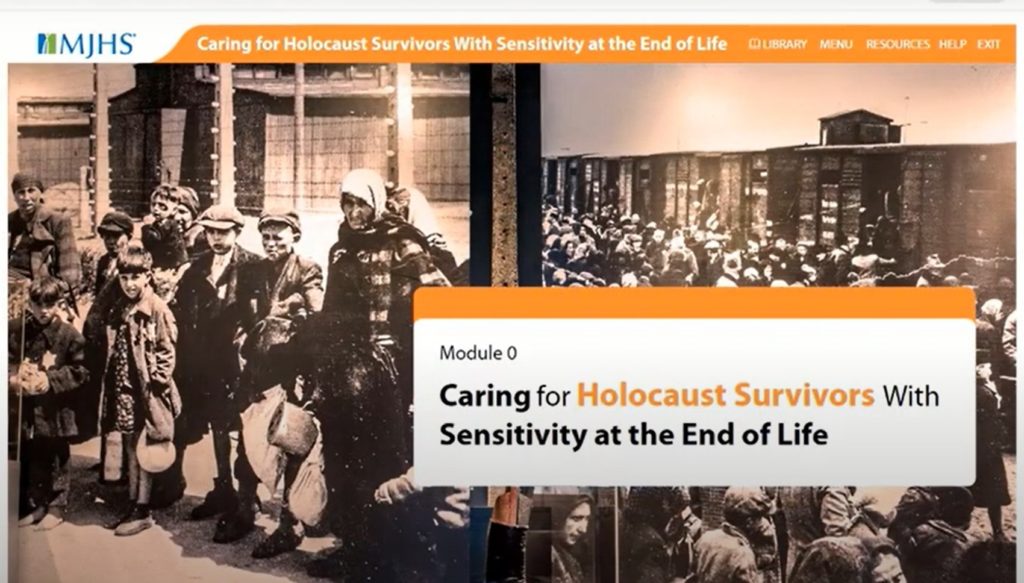 Sobrevivientes del Holocausto de pie